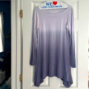 Soft Surroundings lavender long sleeve tunic top